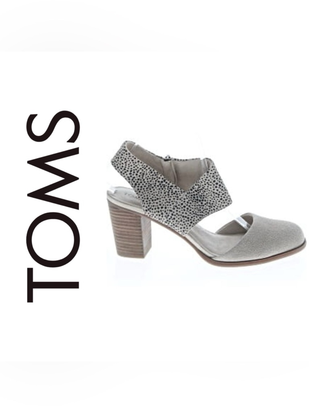 Toms Suede Block Heel Sandal